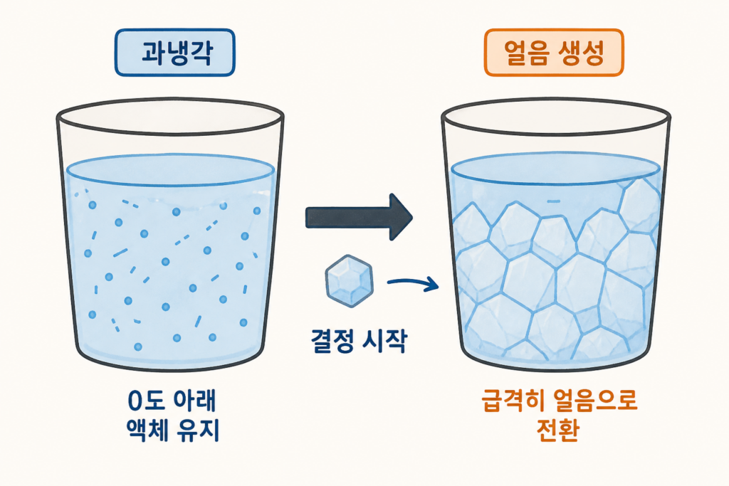 뜨거운 물인데 먼저 언다…음펨바 효과는 왜 매번 다를까? 설명 도식